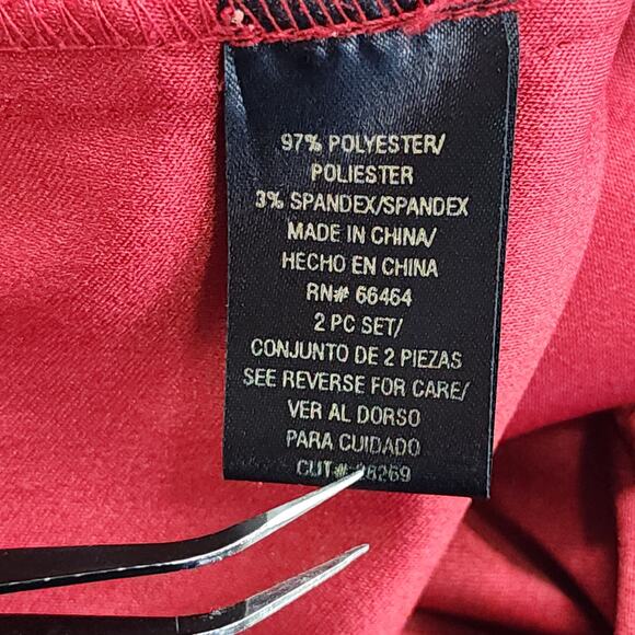 Vintage 90s Studio I Dress Size 10 Red Sleeveless Maxi Shift Back Slit Formal - Picture 4 of 8